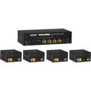 KanexPro 1x4 HDMI Distribution Amplifier and Cat 5e/6 Extender Kit (196')