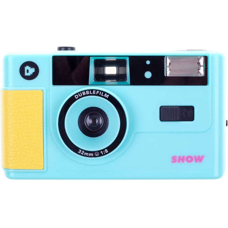 dubble film Show 35mm Reusable Film Camera (Turquoise)