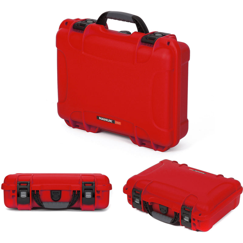 Nanuk 910 Waterproof Hard Case for Rode Newsshooter (Red)