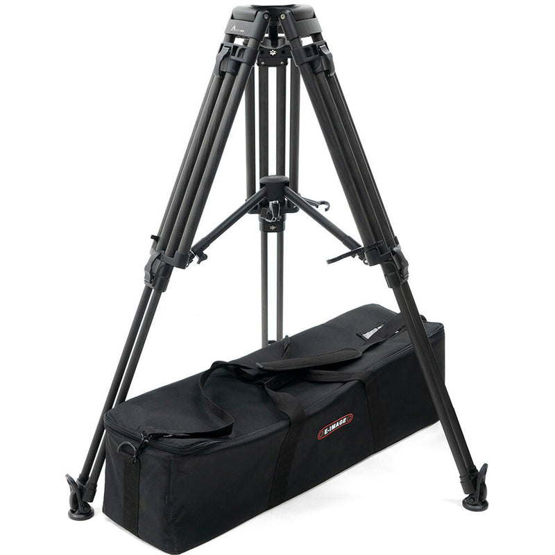 E-Image 2-Stage Carbon Fiber Motus Tripod with 100mm Bowl & Mid-Level Spreader