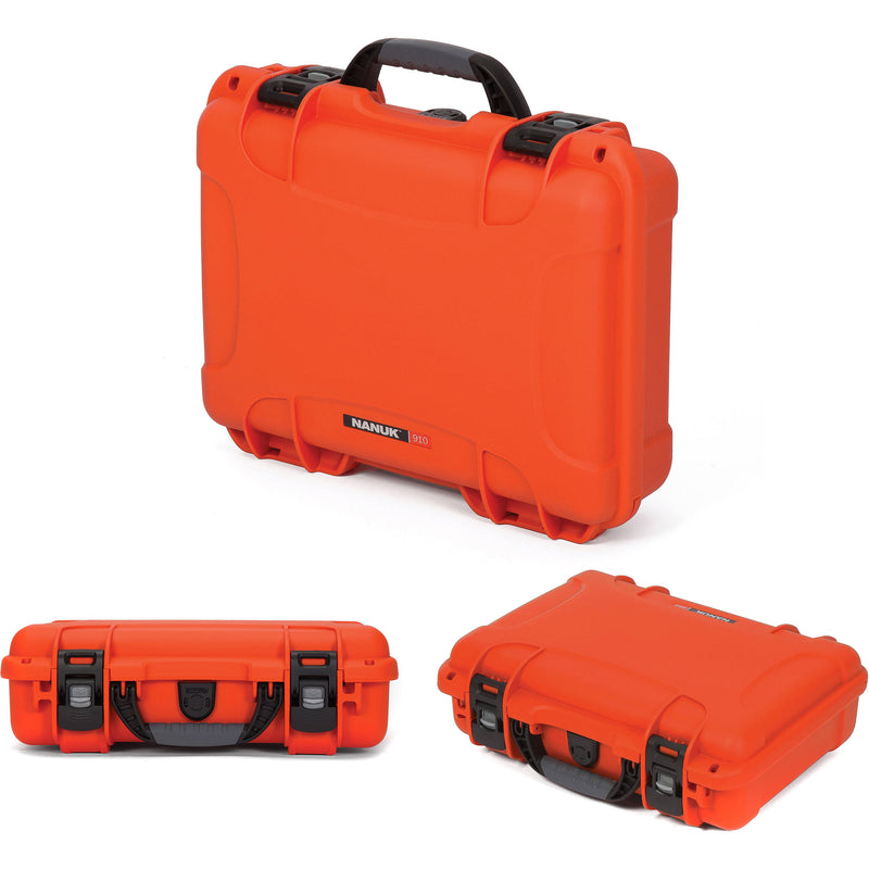 Nanuk 910 Waterproof Hard Case for Sennheiser ENG and Senal (Orange)