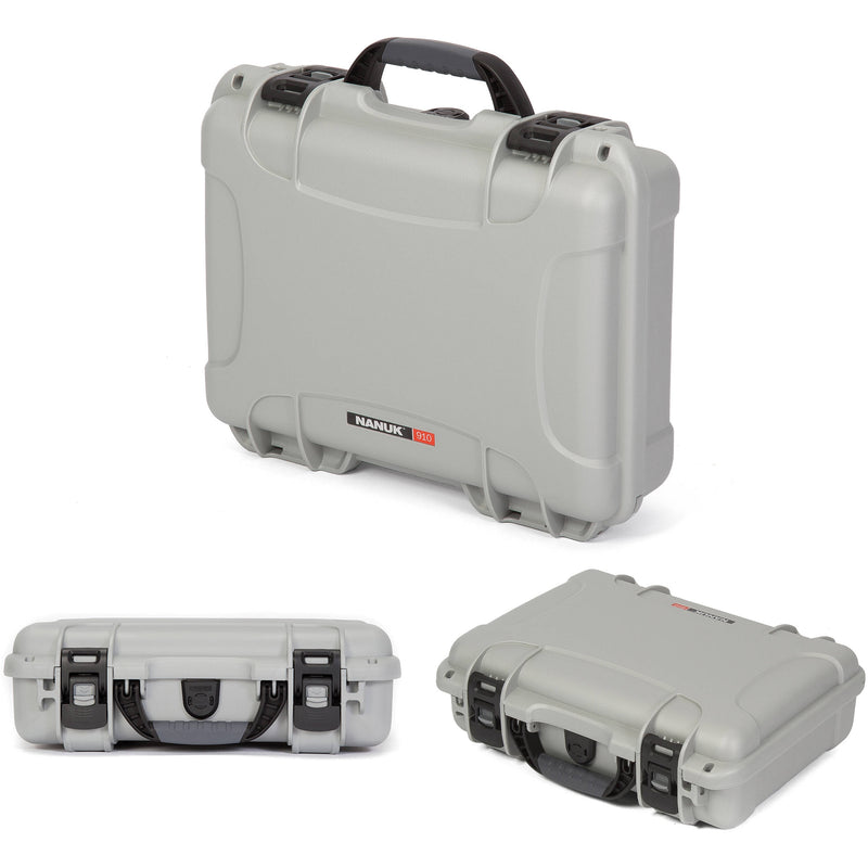 Nanuk 910 Waterproof Hard Case for Sennheiser ENG and Senal (Silver)