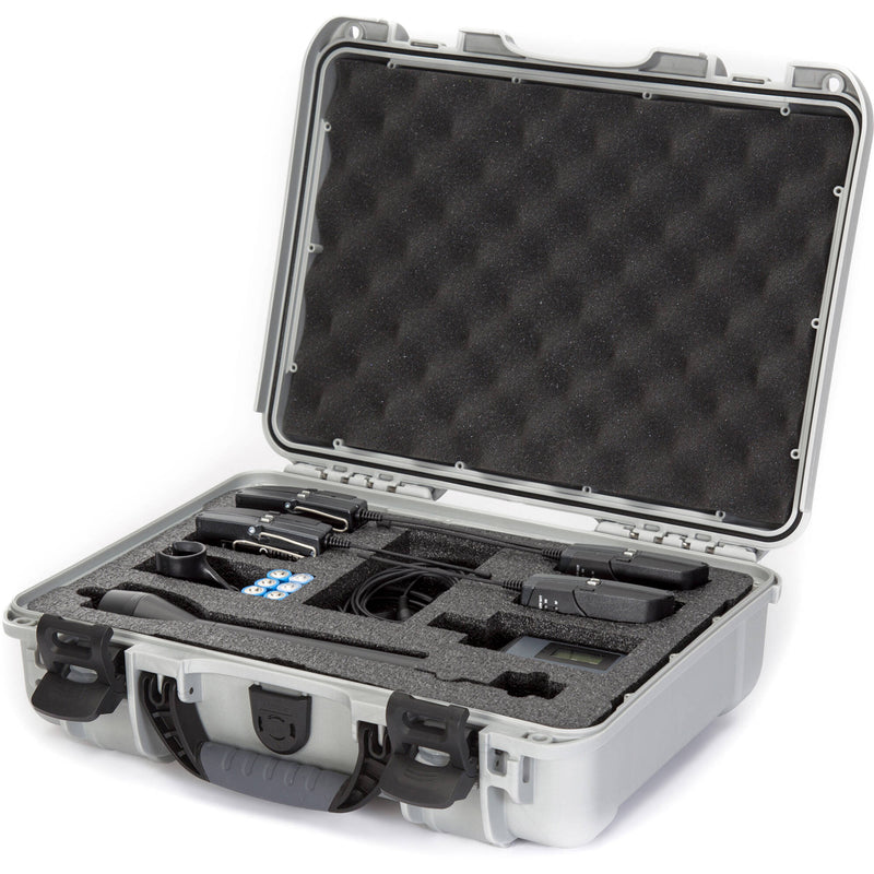 Nanuk 910 Waterproof Hard Case for Sennheiser ENG and Senal (Silver)