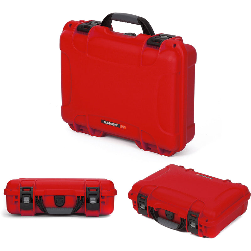 Nanuk 910 Waterproof Hard Case for Sennheiser ENG and Senal (Red)