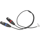 CAMVATE Dual 3-Pin XLR to Right-Angle 5-Pin LEMO Audio Cable for ALEXA Mini (25")