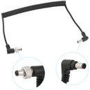 CAMVATE Power Cable with Locking Right-Angle Connector for Atomos/SmallHD 702 (2.5 to 2.5mm)