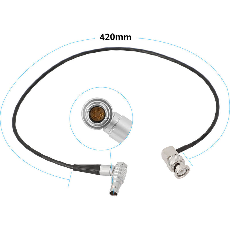 CAMVATE BNC Timecode Input Cable for ARRI ALEXA Mini (16.5")