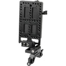 CAMVATE V-Mount Battery Plate/Power Splitter with Adjustable 15mm Rod Mount