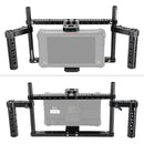 CAMVATE Adjustable-Height Monitor Cage Kit with Handgrips for 7-10" Monitor