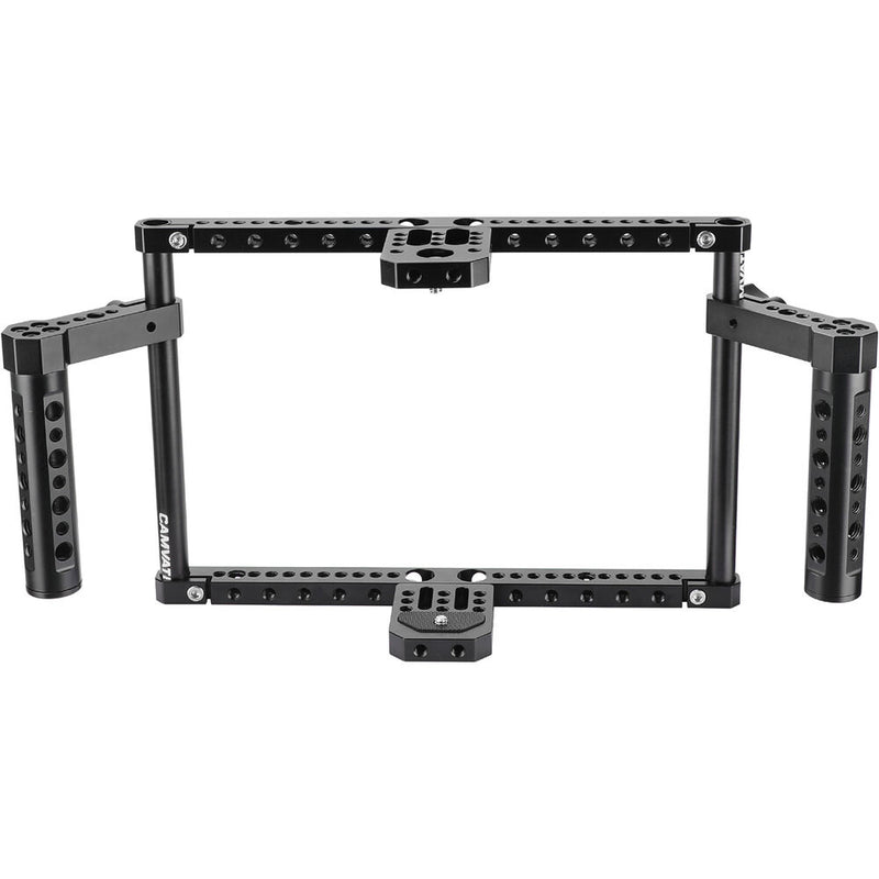 CAMVATE Adjustable-Height Monitor Cage Kit with Handgrips for 7-10" Monitor