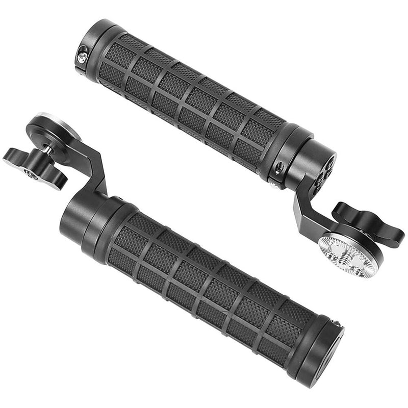 CAMVATE Rosette Mount Rubberized Handgrips (Pair)