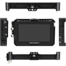 CAMVATE Formfitting Cage with HDMI Cable Clamp for FeelWorld F5 Pro/F5 Pro V2 5.5" Monitor