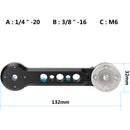 CAMVATE ARRI-Style Rosette Extension Arm with M6 Thread and Screw Mount