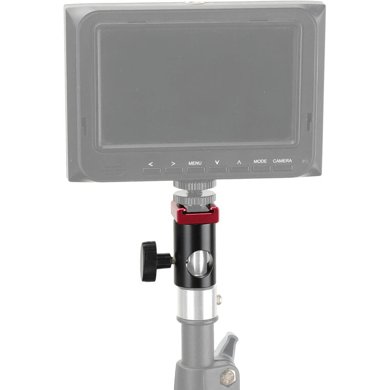 CAMVATE Light Stand Mount with Cold Shoe Mount Adapter (Red)