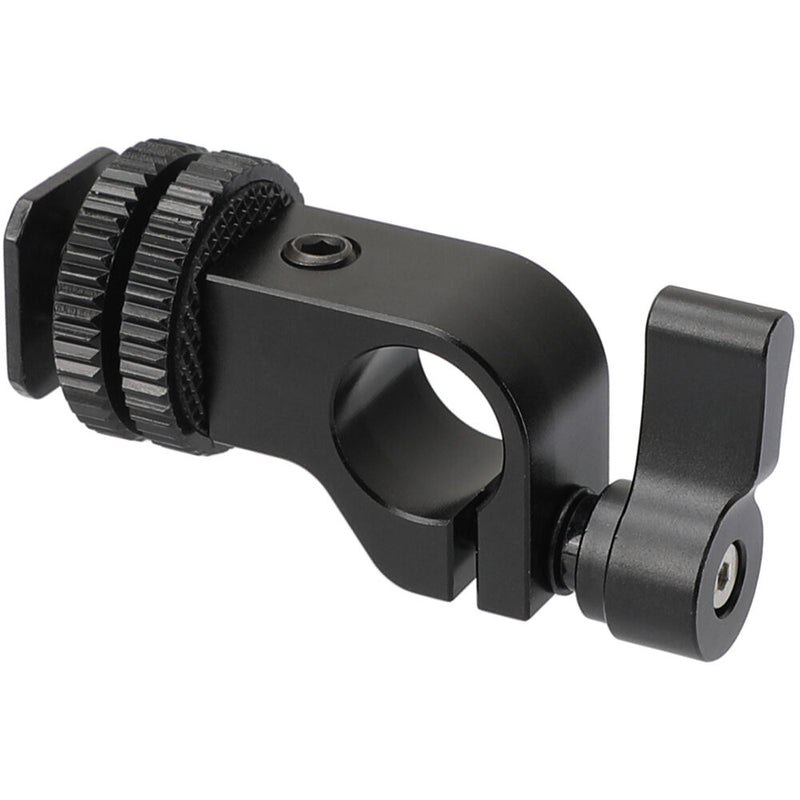 CAMVATE Single 15mm Rod Holder with Shoe Mount