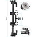 CAMVATE Adjustable 15mm Rod Clamp with ARRI-Style Rosette Mounts