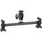 CAMVATE T-Bar Bracket Arm with Double Cold Shoe Mounts & Adjustable 1/4" Ball Head Holder