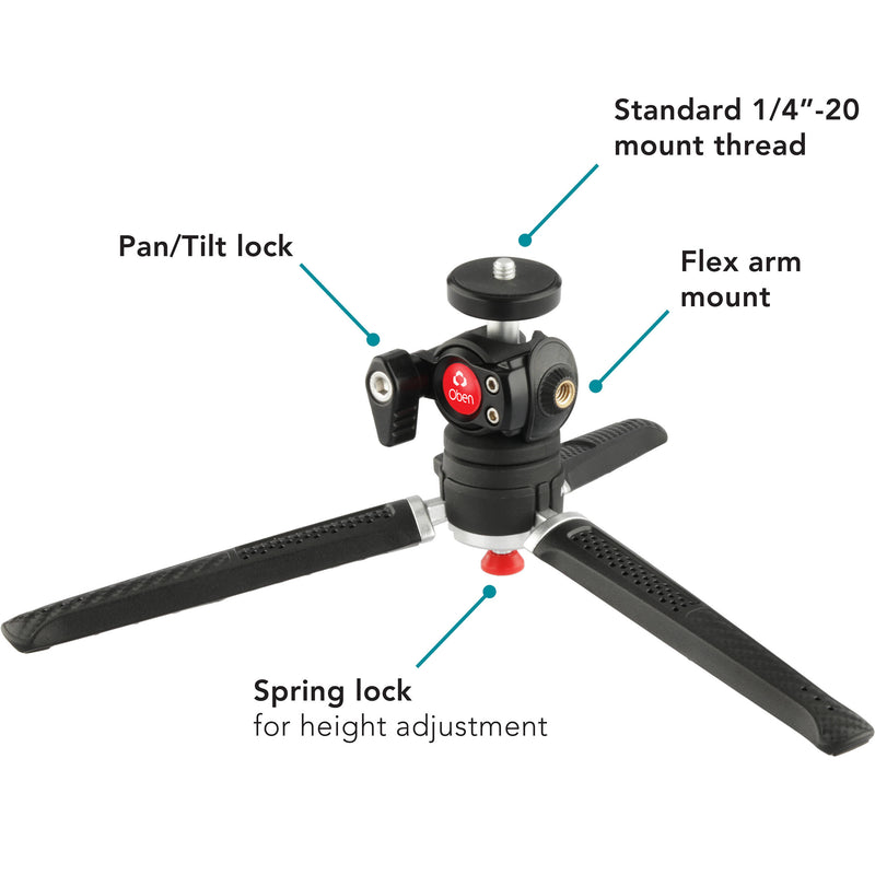 Oben TTVLK-8 Tripod Vlogging Kit with Ring Light (8")