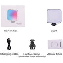 DigitalFoto Solution Limited Magnetic Mini RGB LED Light with Laptop Clamp (2500 to 9000K)