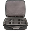 Shell-Case Hybrid 340 Lightweight Semi-Rigid Utility Case with Pouch & Divider Set (Black)