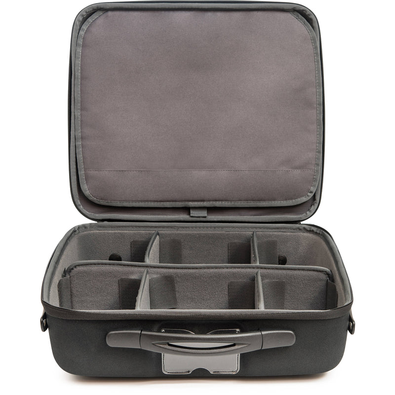 Shell-Case Hybrid 340 Lightweight Semi-Rigid Utility Case with Pouch & Divider Set (Black)