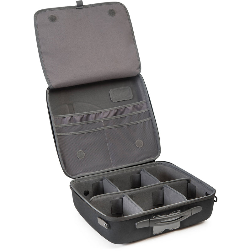 Shell-Case Hybrid 340 Lightweight Semi-Rigid Utility Case with Pouch & Divider Set (Black)