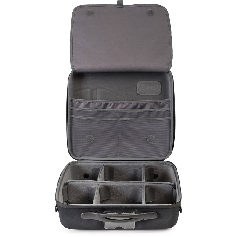 Shell-Case Hybrid 340 Lightweight Semi-Rigid Utility Case with Pouch & Divider Set (Black)