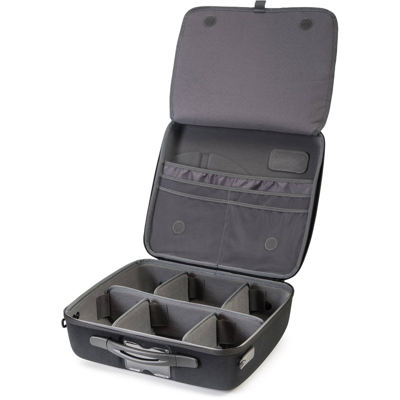 Shell-Case Hybrid 340 Lightweight Semi-Rigid Utility Case with Pouch & Divider Set (Black)