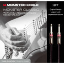 Monster Cable Prolink Classic Series Straight 1/4" Male to Straight 1/4" Male Instrument Cable (12')