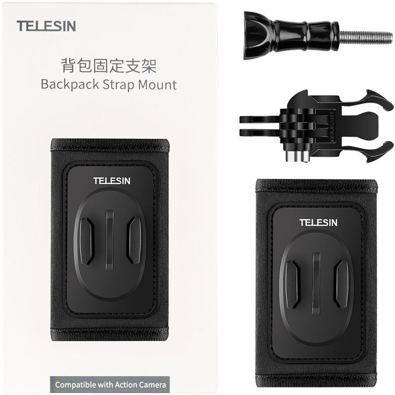 TELESIN Backpack Strap with J-Hook Mount for GoPro/Action Cameras