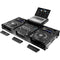 Odyssey Extra-Deep Coffin Flight Case with Glide Platform for 12" DJ Mixer and Two Large-Format Media Players (All Black)