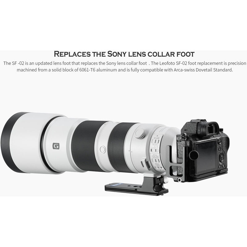 Leofoto SF-02 Lens Foot with Clamp for Sony FE 200-600mm f/5.6-6.3 G OSS Lens