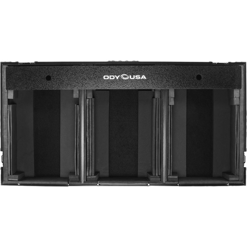 Odyssey Extra-Deep Coffin Flight Case for 12" DJ Mixer and Two Large-Format Media Players (All Black)