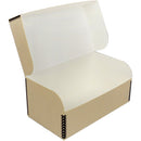 Archival Methods Hinged Lid Box (Tan, 10.25 x 7.6 x 5.6")