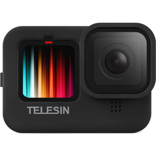 TELESIN Protective Silicone Case with Lanyard for GoPro HERO9/10 (Black)