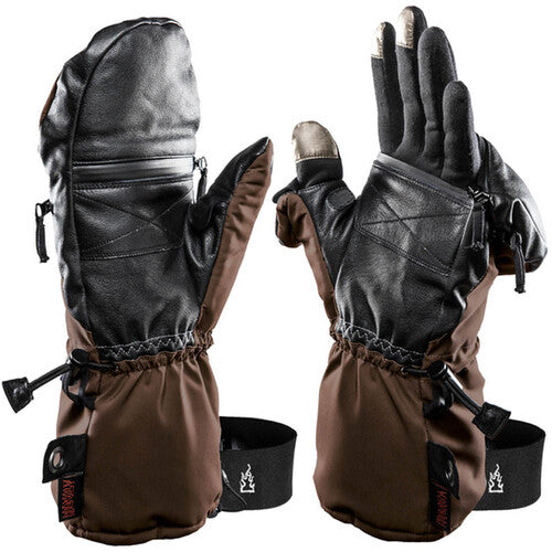 The Heat Company Heat 3 Smart Mittens/Gloves (Size 6, Brown)