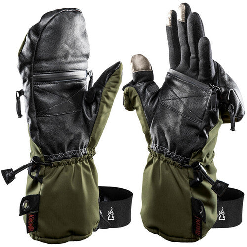 The Heat Company Heat 3 Smart Mittens/Gloves (Size 12, Dark Army Green)