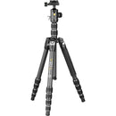 Vanguard VEO 3T 265HCBP Carbon Fiber 4-in-1 Travel Tripod with VEO 2 BP-120T Ball/Pan Head and Bluetooth Remote