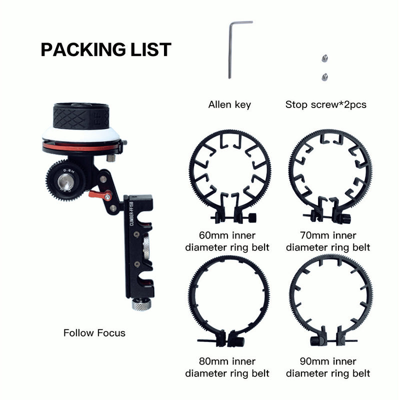 DigitalFoto Solution Limited Single-Sided Cine Foldable Follow Focus with A/B Hard Stops