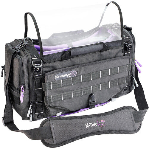 K-Tek KSTGLXP Stingray Large X Audio Mixer Recorder Bag (Purple Interior)