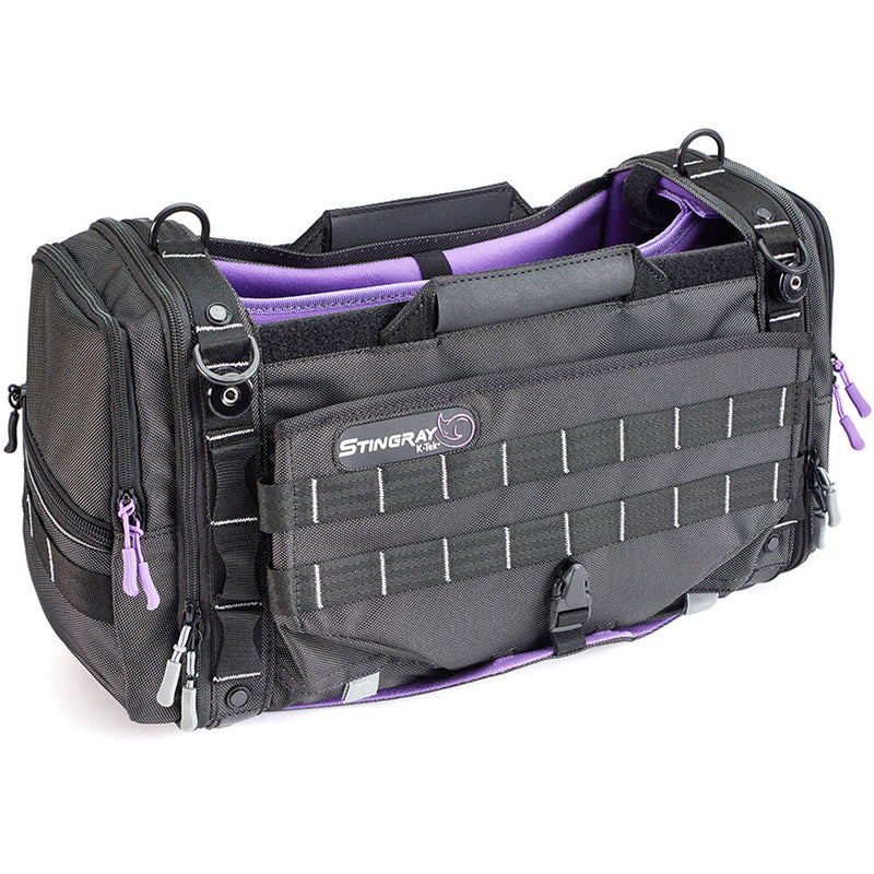 K-Tek KSTGLXP Stingray Large X Audio Mixer Recorder Bag (Purple Interior)