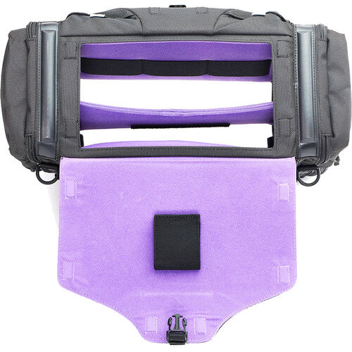 K-Tek KSTGLXP Stingray Large X Audio Mixer Recorder Bag (Purple Interior)