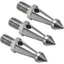 Oben 3/8"-16 Steel Spike Foot Set for Select Skysill Tripods