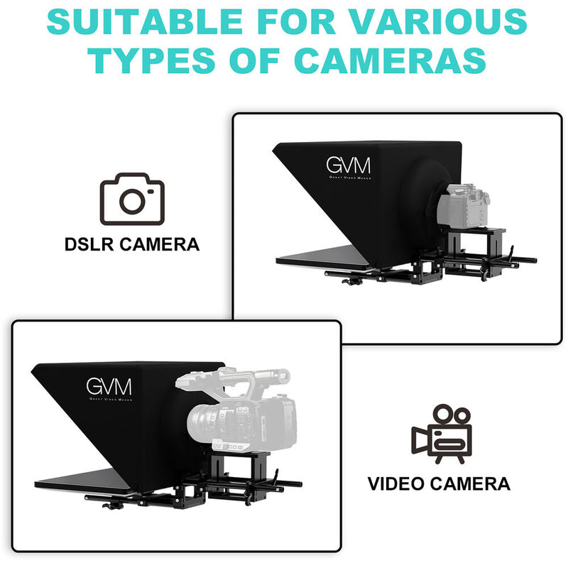 GVM Teleprompter Travel Kit with 18.5" Android All-in-One Monitor and Flight Case