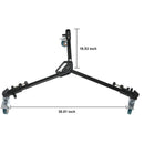 GVM Tripod Dolly for Camera Photo Lighting