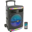 Pyle Pro PPHP1044B 10" 2-Way 600W Portable Bluetooth PA Speaker with Light Show