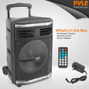 Pyle Pro PPHP1044B 10" 2-Way 600W Portable Bluetooth PA Speaker with Light Show