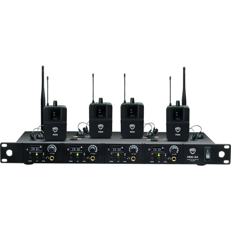 Nady PEM-04 Wireless 4-Person In-Ear Monitoring System (903 to 928 MHz)