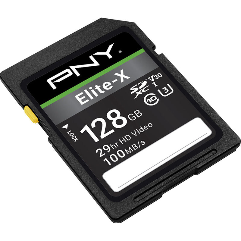 PNY Technologies 128GB Elite-X UHS-I SDXC Memory Card