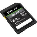 PNY Technologies 64GB Elite-X UHS-I SDXC Memory Card